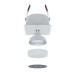 Врезной светильник Favourite 4546-1C Lamppu 1*GU10*35W, IP20 D80*H56, вр.от.D75мм