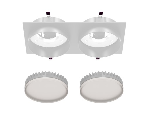 Врезной светильник Favourite 4649-2C Vasto 2*GX53LED*9W, IP20 L215*W108*H37, вр.от.L186*W92мм