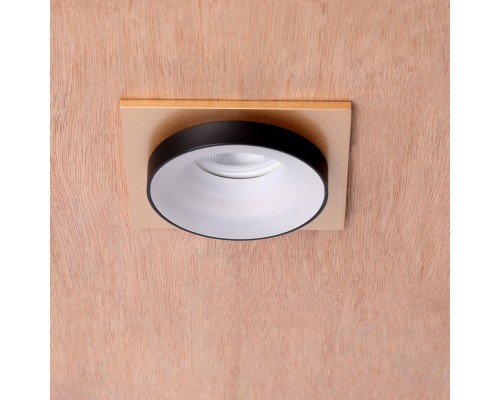 2887-1C, врезной светильник, L95xW95xH40, cutout:D75, 1xGU10LEDx7W