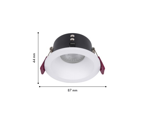 Врезной светильник Favourite 4528-1C Soggy 1*GU10*35W, IP44 D87*H44, вр.от.D75мм