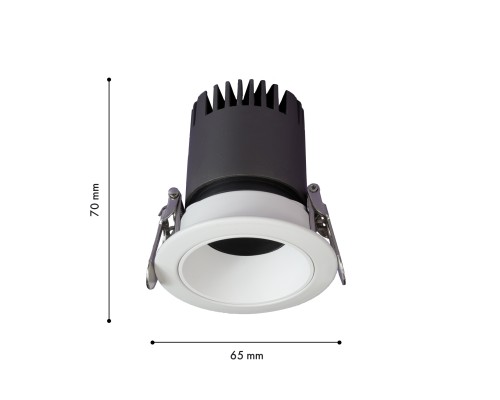 Врезной светильник Favourite 4415-1C Mortise LED*7W, 600LM, 3000K, IP20, CRI>90, beam angle:36 D65*H70, вр.от.D55мм