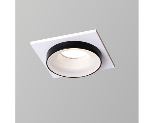 2888-1C, врезной светильник, L95xW95xH40, cutout:D75, 1xGU10LEDx7W