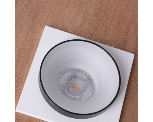 2888-1C, врезной светильник, L95xW95xH40, cutout:D75, 1xGU10LEDx7W