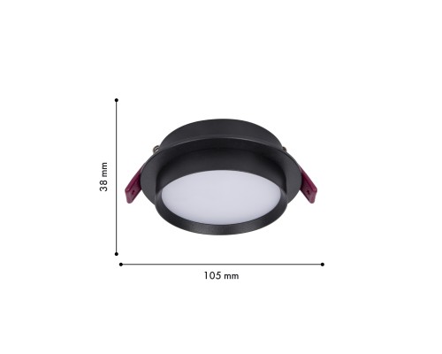 Врезной светильник Favourite 4538-1C Vasto 1*GX53LED*9W, IP20 D105*H38, вр.от.D90мм