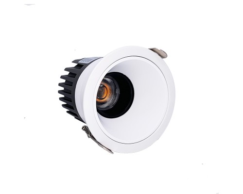 Врезной светильник Favourite 4424-1C Mortise LED*12W, 1020LM, 4000K, IP20, CRI>90, beam angle:36 D85*H75, вр.от.D75мм