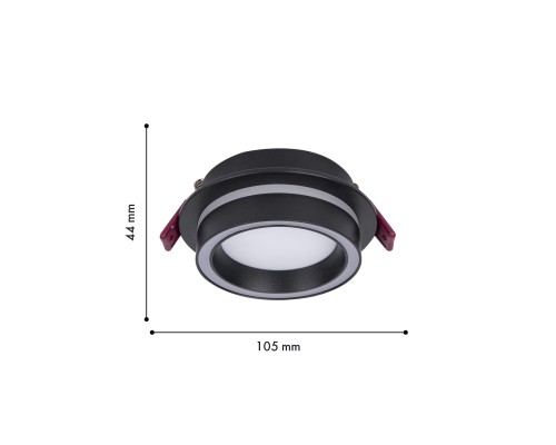 Врезной светильник Favourite 4540-1C Vasto 1*GX53LED*9W, IP20 D105*H44, вр.от.D90мм