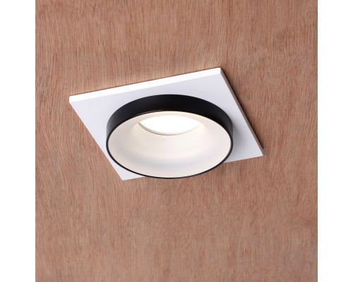 2888-1C, врезной светильник, L95xW95xH40, cutout:D75, 1xGU10LEDx7W