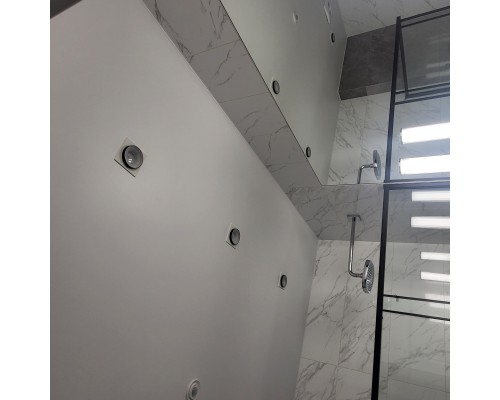 2888-1C, врезной светильник, L95xW95xH40, cutout:D75, 1xGU10LEDx7W