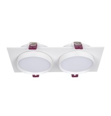 4649-2C, врезной светильник, L215xW108xH37, cutout:L186xW92, 2xGX53LEDx15W, IP20, excluded