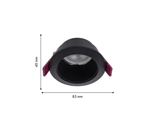 Врезной светильник Favourite 4545-1C Lamppu 1*GU10*35W, IP20 D85*H40, вр.от.D75мм