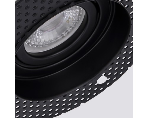 Врезной светильник под штукатурку Favourite 4535-1C Lamppu 1*GU10*35W, IP20 D125*H36, вр.от.D80мм