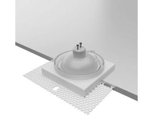 Врезной светильник под штукатурку Favourite 4534-1C Lamppu 1*GU10*35W, IP20 L125*W125*H36, вр.от.L80*W80мм