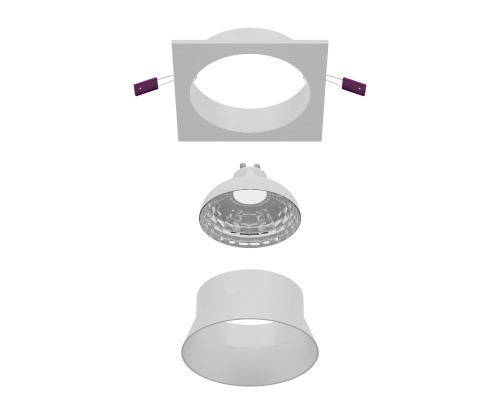 Врезной светильник Favourite 4524-1C Lamppu 1*GU10*35W, IP20 D90*H35, вр.от.D75мм