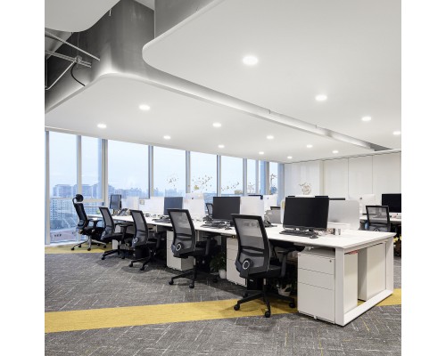 Врезной светильник Favourite 4644-1C Optima LED*5W, 420LM/460LM/440LM, 3000K/4000K/6500K, IP44, CRI>80, beam angle:120 D86*H30, вр.от.D68мм