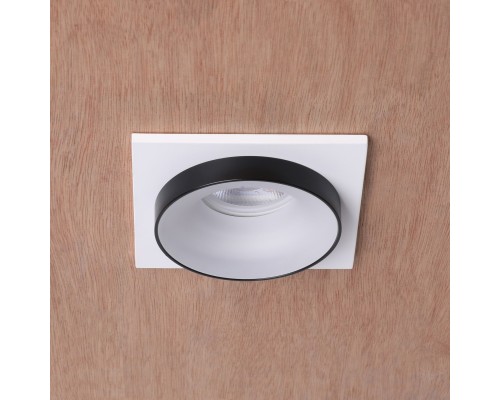 2888-1C, врезной светильник, L95xW95xH40, cutout:D75, 1xGU10LEDx7W