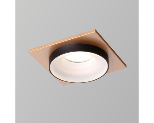 2887-1C, врезной светильник, L95xW95xH40, cutout:D75, 1xGU10LEDx7W