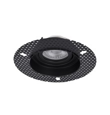 4535-1C, врезной светильник под штукатурку, D125xH36, cutout:D80, 1xGU10x35W, IP20, excluded