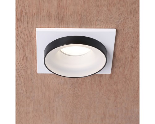 2888-1C, врезной светильник, L95xW95xH40, cutout:D75, 1xGU10LEDx7W