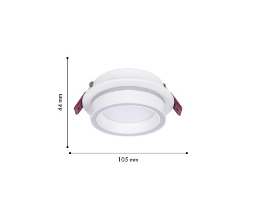 Врезной светильник Favourite 4539-1C Vasto 1*GX53LED*9W, IP20 D105*H44, вр.от.D90мм
