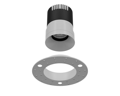 Врезной светильник под штукатурку Favourite 4425-1C Mortise LED*12W, 1020LM, 3000K, IP20, CRI>90, beam angle:36 D145*H75, вр.от.D75мм