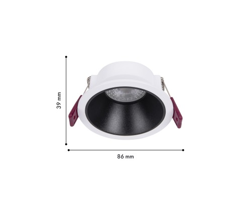 Врезной светильник Favourite 4523-1C Lamppu 1*GU10*35W, IP20 D86*H39, вр.от.D75мм