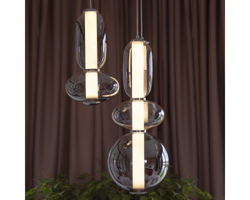 Подвес Favourite 4254-3P Vapor LED*24W, 1920LM, 4000K D250*H795/2295мм