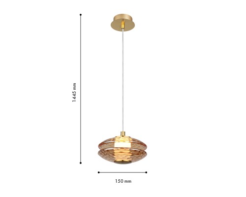 Подвес Favourite 4641-1P Claros LED*6W, 630LM, 4000K D150*H245/1445мм