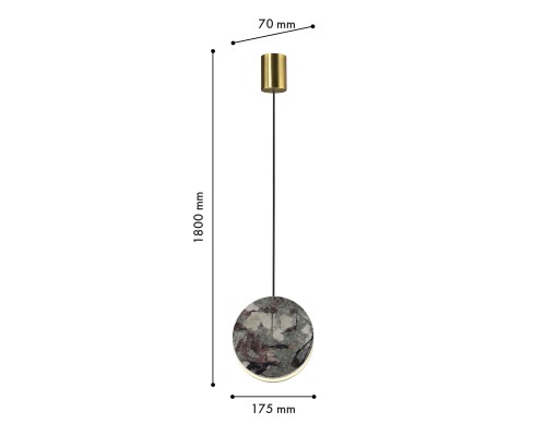 Подвес Favourite 4447-1P Sten LED*8W, 270LM, 4000K L175*W70*H1775мм