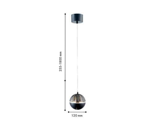 Подвес Favourite 4326-1P Ballonger LED*5W, 400LM, 4000K D120*H255/1800мм