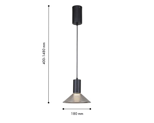 Подвес F-Promo 4622-1P Feris 1*LED*6W, 480LM, 3000K D180*H400/1480мм