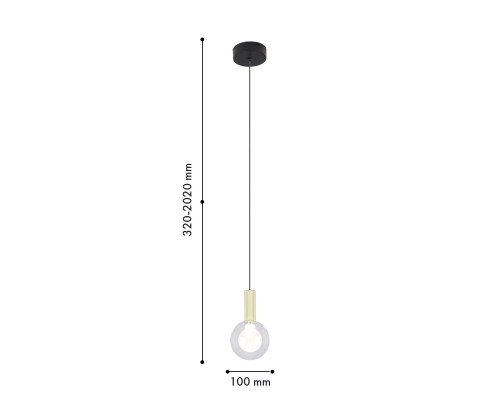 Подвес Favourite 4377-1P Kula LED*3W, 195LM, 4000K, CRI>90 D100*H320/2020мм