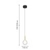 Подвес Favourite 4377-1P Kula LED*3W, 195LM, 4000K, CRI>90 D100*H320/2020мм
