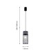 Подвес Favourite 4273-1P cementita 1*E27*60W D120*H380/1880мм
