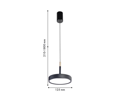 Подвес Favourite 4506-1P Piller LED*10W, 600LM, 4000K, IP20, CRI>90 D125*H210/1800мм