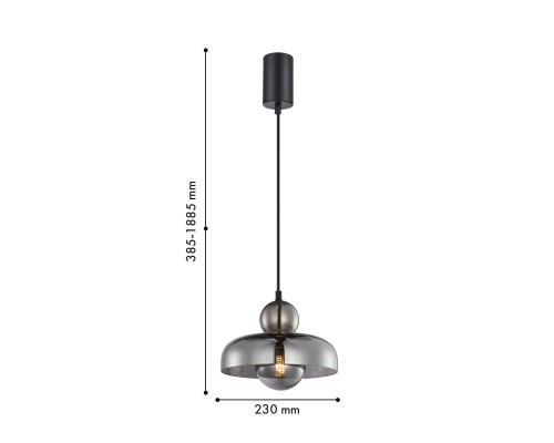 Подвес F-Promo 4351-1P Runda 1*G9LED*5W D230*H385/1885мм