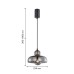Подвес F-Promo 4351-1P Runda 1*G9LED*5W D230*H385/1885мм