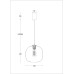 Подвес Favourite 4259-1P Riff 1*E27*40W D250*H335/1835мм
