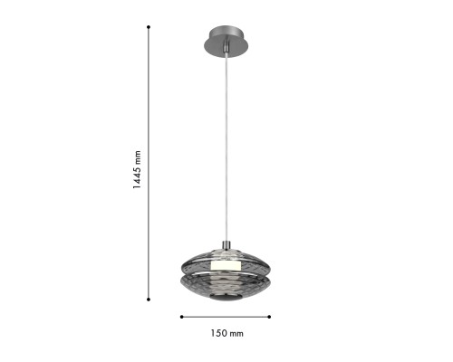 Подвес Favourite 4643-1P Claros LED*6W, 630LM, 4000K D150*H245/1445мм