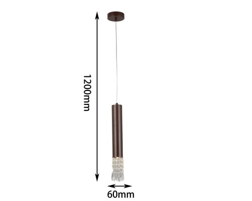 2919-1P, подвес, D100xH440/1200, 1xGU10x40W