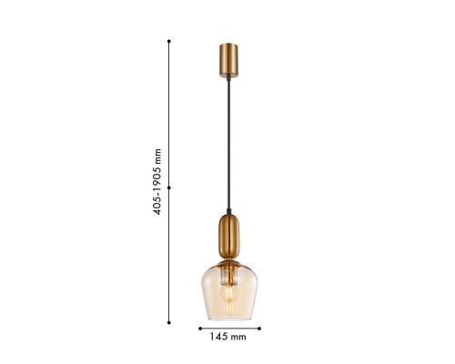 Подвес F-Promo 4352-1P Dubbel 1*E27*40W D145*H405/1905мм