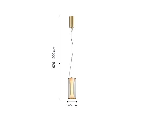 Подвес Favourite 4244-1P Bones LED*12W, 294LM, 4000K D165*H575/1800мм