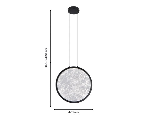 Подвес Favourite 4375-1P Imma LED*27W, 1620LM, 4000K, CRI>90 L470*W150*H1800/2320мм