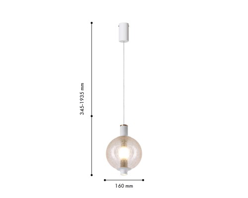Подвес Favourite 4314-1P Kolbe LED*9W, 650LM, 4000K, CRI>90 D160*H345/1935мм