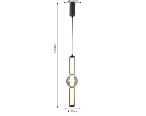 Подвес Favourite 4458-1P Prank LED*23W, 3130LM, 4000K D120*H690/1080мм