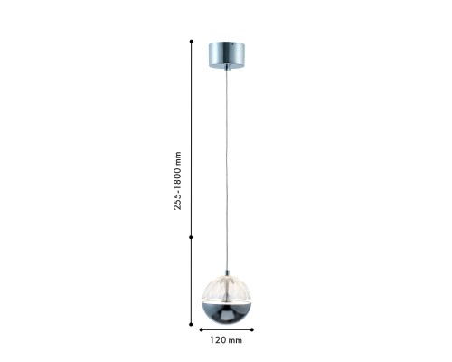 Подвес Favourite 4327-1P Ballonger LED*5W, 400LM, 4000K D120*H255/1800мм