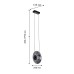 Подвес Favourite 4373-1P Rulle LED*7W, 490LM, 4000K, CRI>90 L260*W165*H400/1990мм