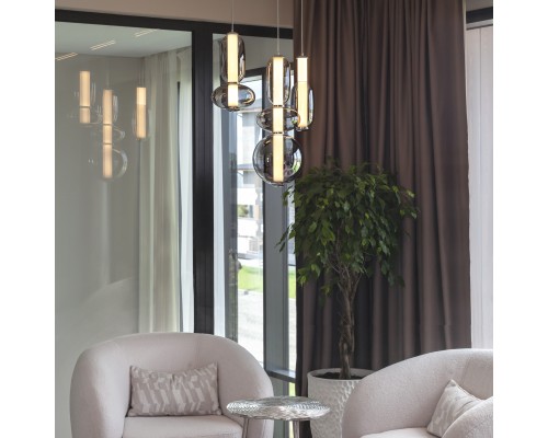 Подвес Favourite 4254-2P Vapor LED*12.5W, 1000LM, 4000K D210*H545/2045мм