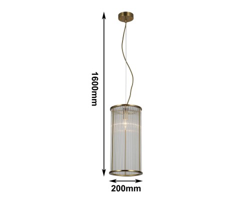 Подвес Favourite 2907-1P 1*E14*60W D200*H400/1600мм