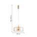 Подвес Favourite 4235-2P Reflex LED*12W, 1300LM, 4000K D380*H390/1800мм