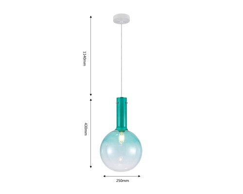 4101-1P, подвес, D250xH470/1630, 1xE27x60W